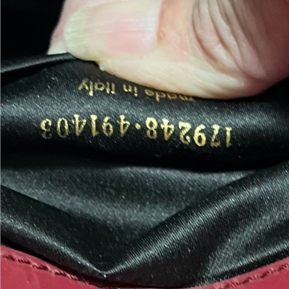 Authentic Yves Saint Laurent Deep Red Leather clutch - Picture 8 of 8